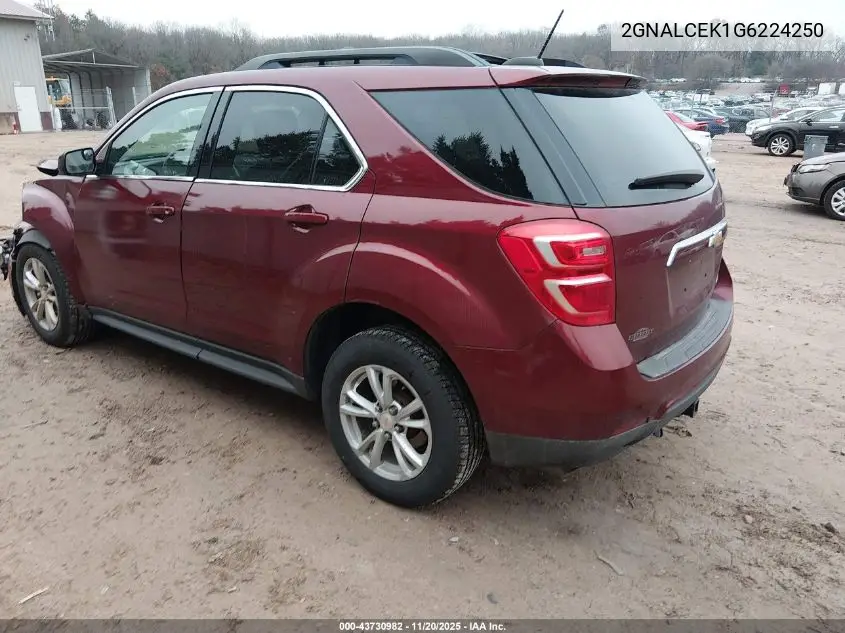 2GNALCEK1G6224250 2016 Chevrolet Equinox Lt
