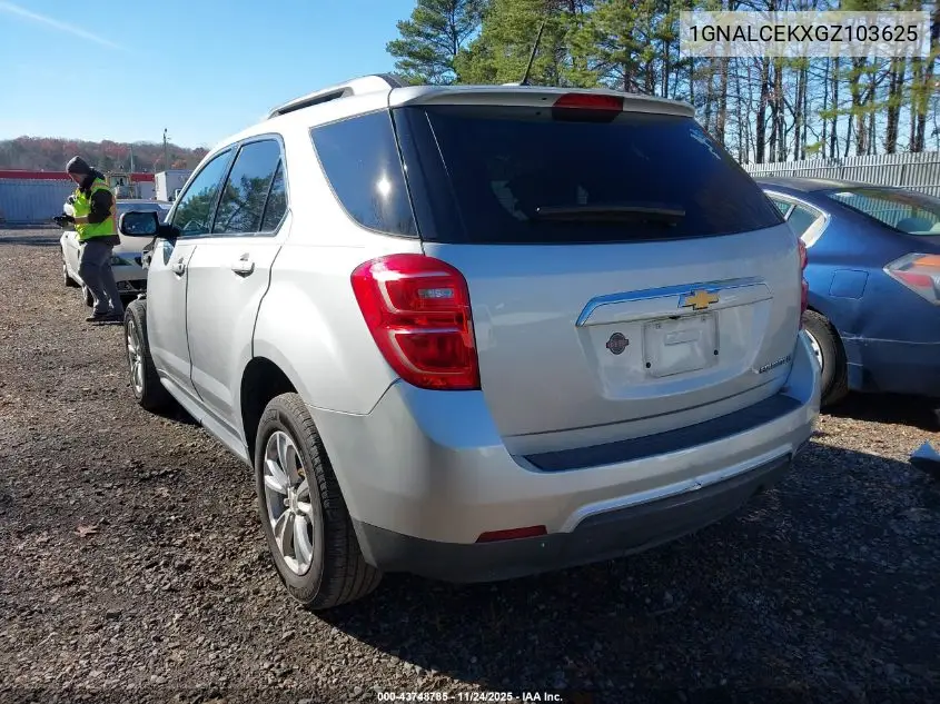 1GNALCEKXGZ103625 2016 Chevrolet Equinox Lt