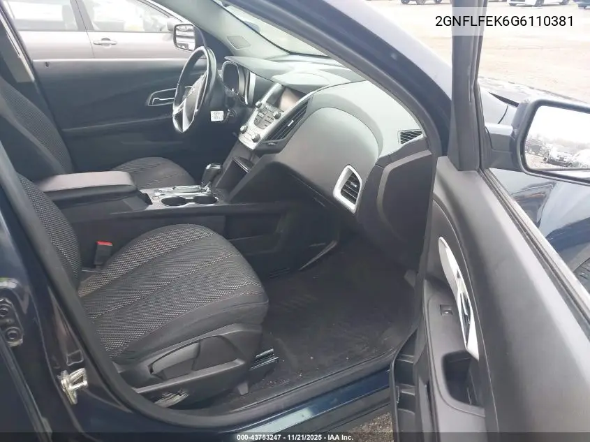 2GNFLFEK6G6110381 2016 Chevrolet Equinox Lt