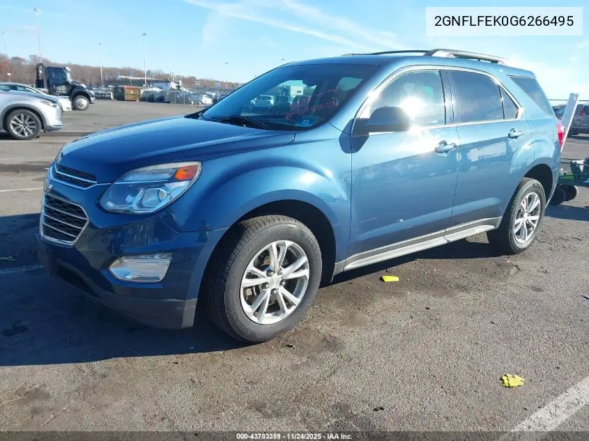 2GNFLFEK0G6266495 2016 Chevrolet Equinox Lt