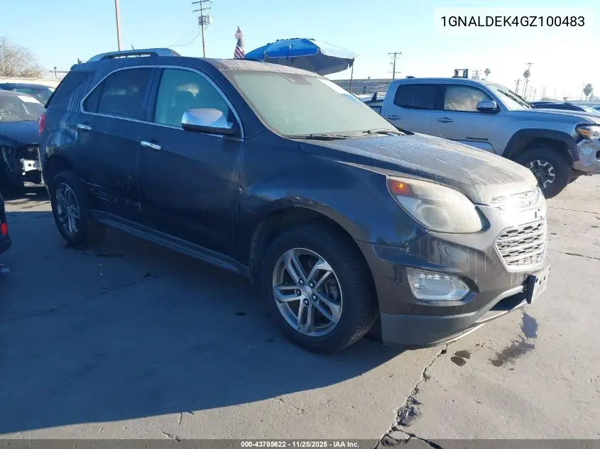 1GNALDEK4GZ100483 2016 Chevrolet Equinox Ltz