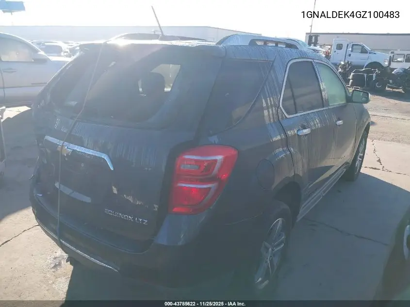 1GNALDEK4GZ100483 2016 Chevrolet Equinox Ltz