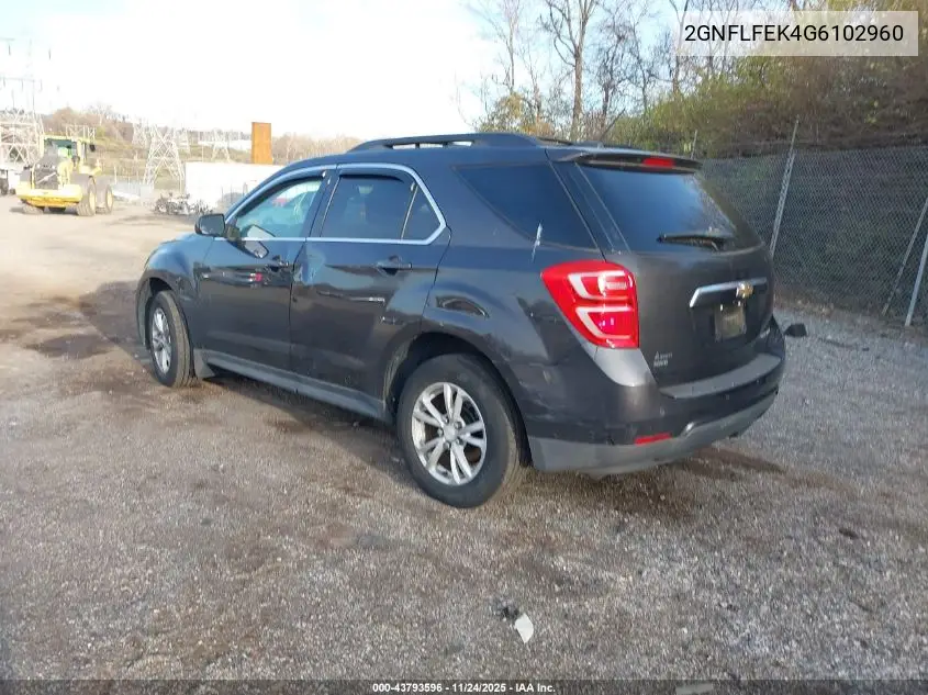2GNFLFEK4G6102960 2016 Chevrolet Equinox Lt