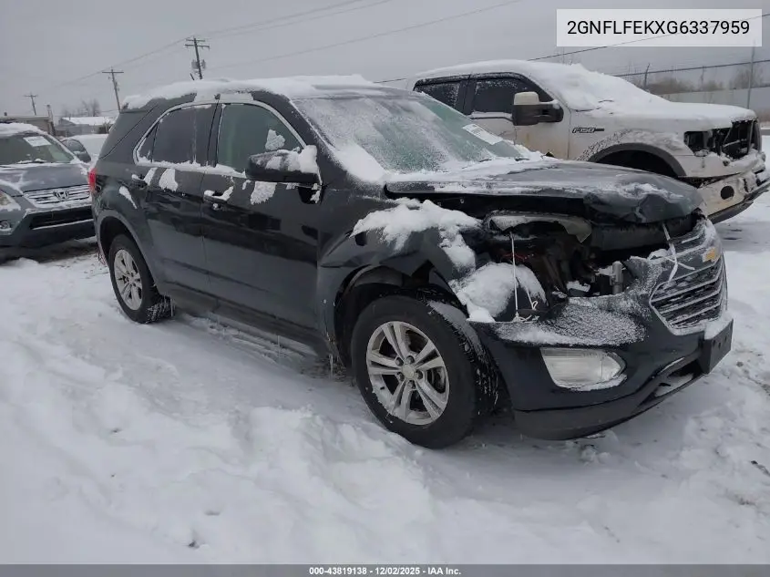 2GNFLFEKXG6337959 2016 Chevrolet Equinox Lt