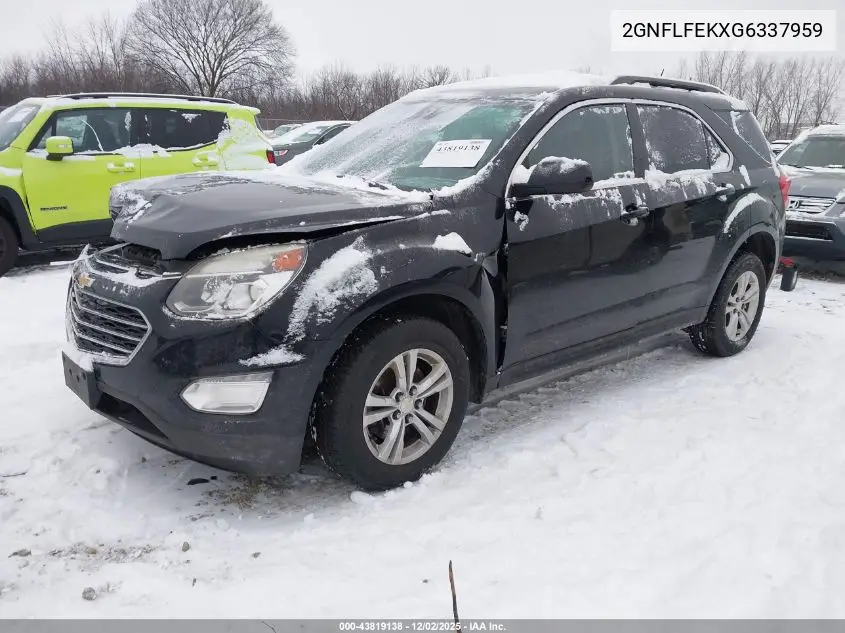 2GNFLFEKXG6337959 2016 Chevrolet Equinox Lt