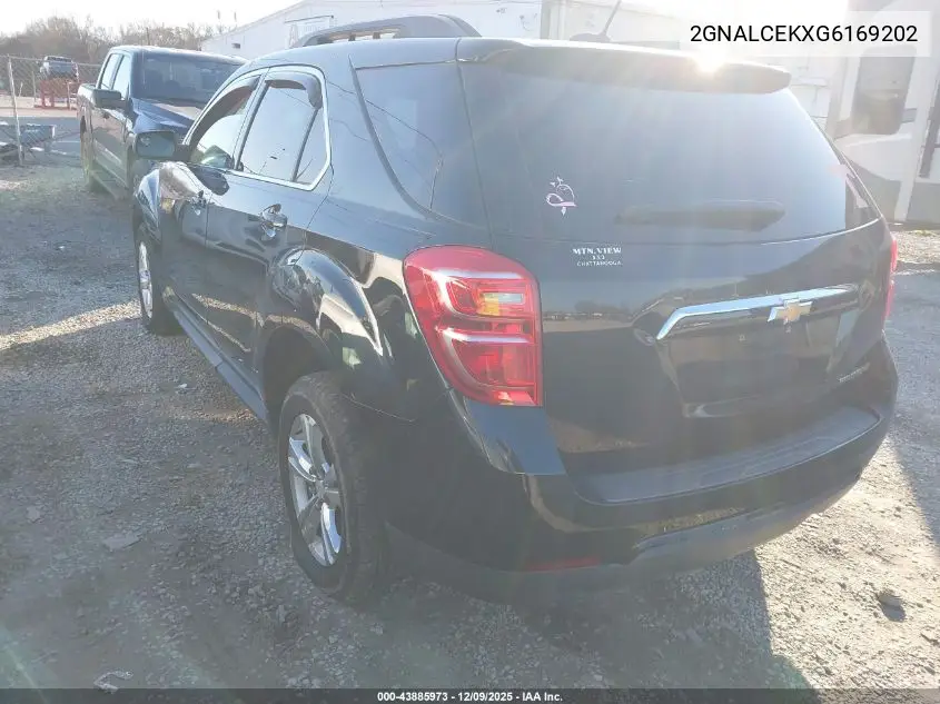 2GNALCEKXG6169202 2016 Chevrolet Equinox Lt