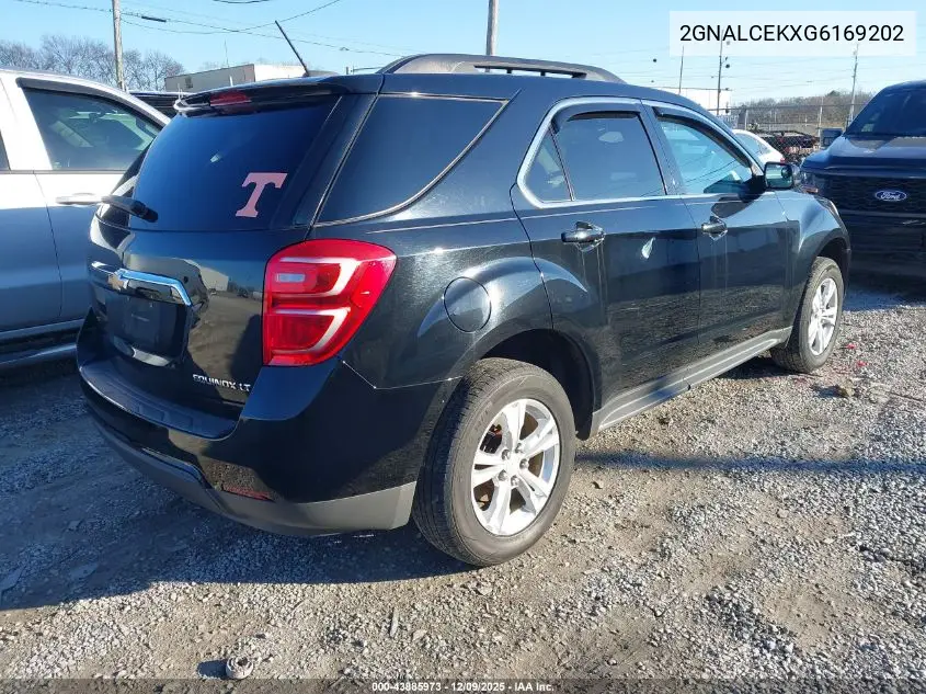 2GNALCEKXG6169202 2016 Chevrolet Equinox Lt