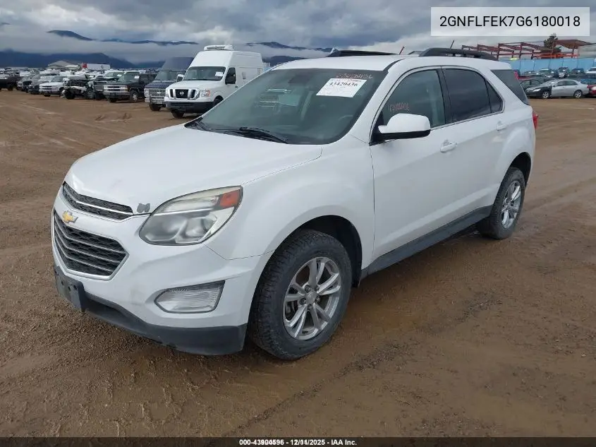 2GNFLFEK7G6180018 2016 Chevrolet Equinox Lt
