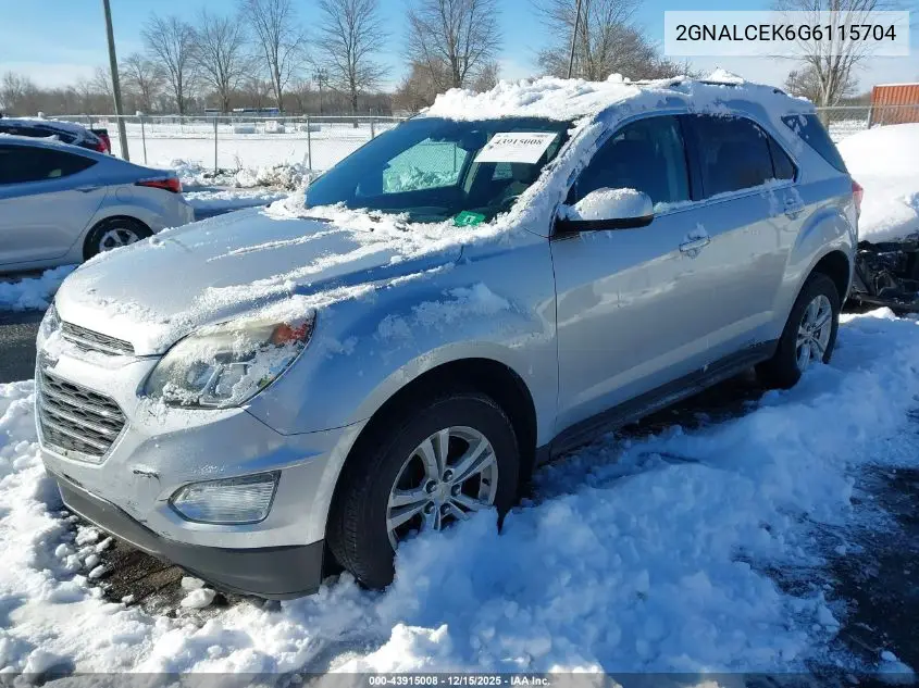 2GNALCEK6G6115704 2016 Chevrolet Equinox Lt