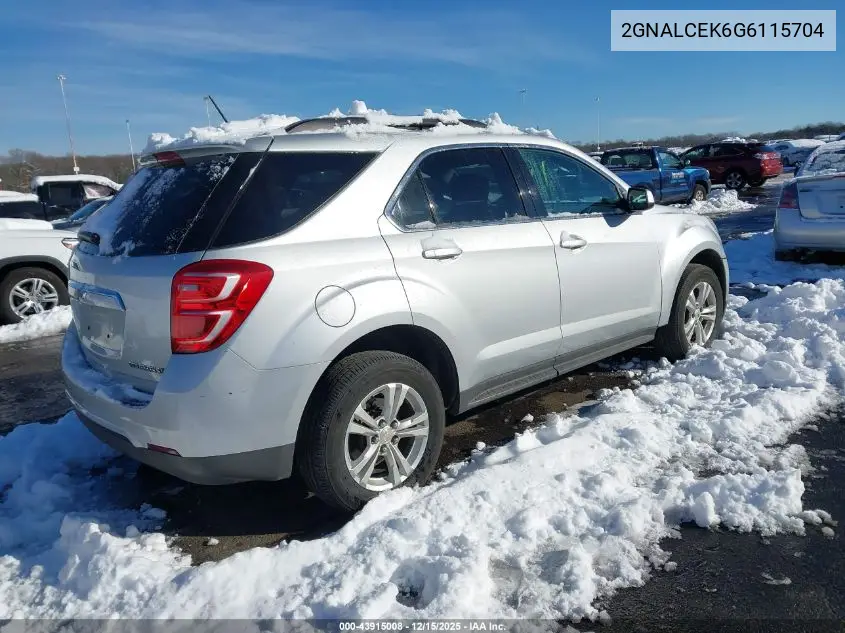 2GNALCEK6G6115704 2016 Chevrolet Equinox Lt