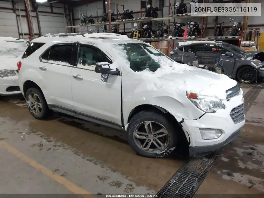 2GNFLGE33G6116119 2016 Chevrolet Equinox Ltz