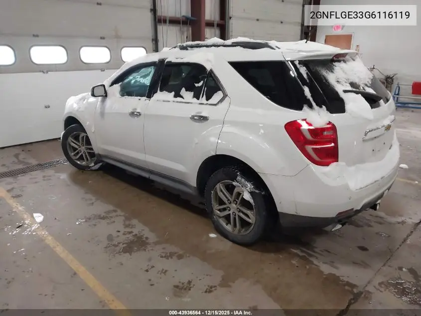 2GNFLGE33G6116119 2016 Chevrolet Equinox Ltz