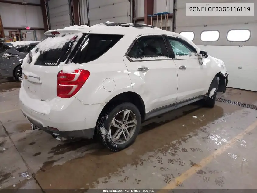 2GNFLGE33G6116119 2016 Chevrolet Equinox Ltz