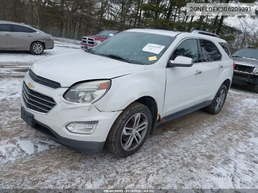 2GNFLGEK3G6209391 2016 Chevrolet Equinox Ltz