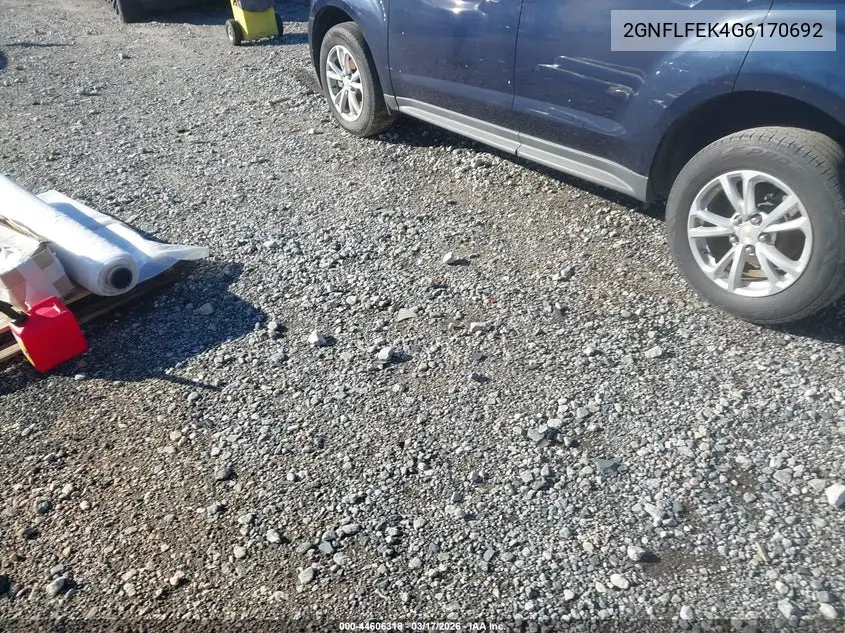 2GNFLFEK4G6170692 2016 Chevrolet Equinox Lt