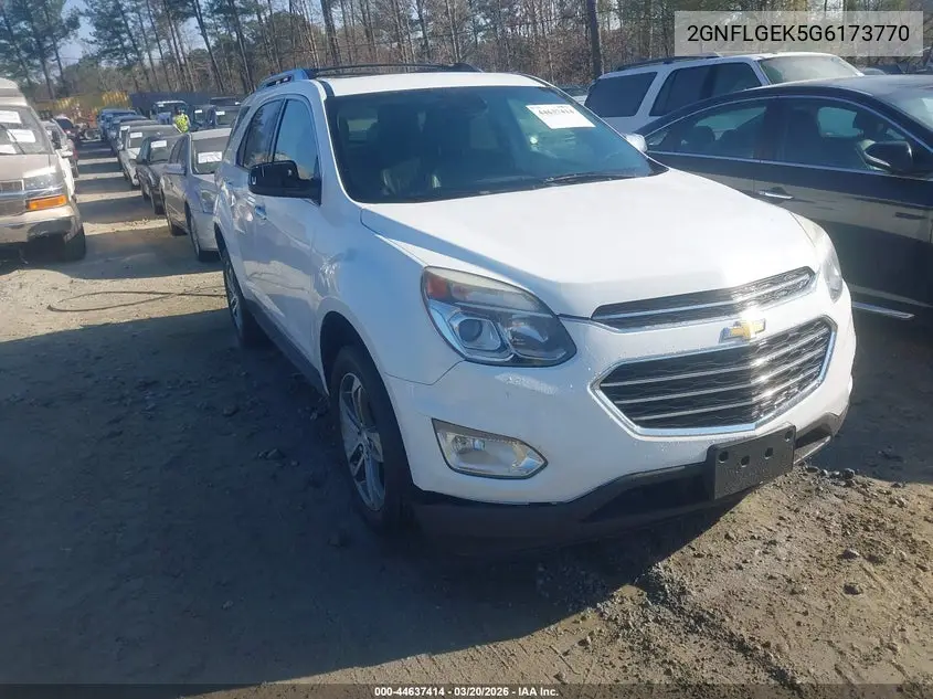 2GNFLGEK5G6173770 2016 Chevrolet Equinox Ltz