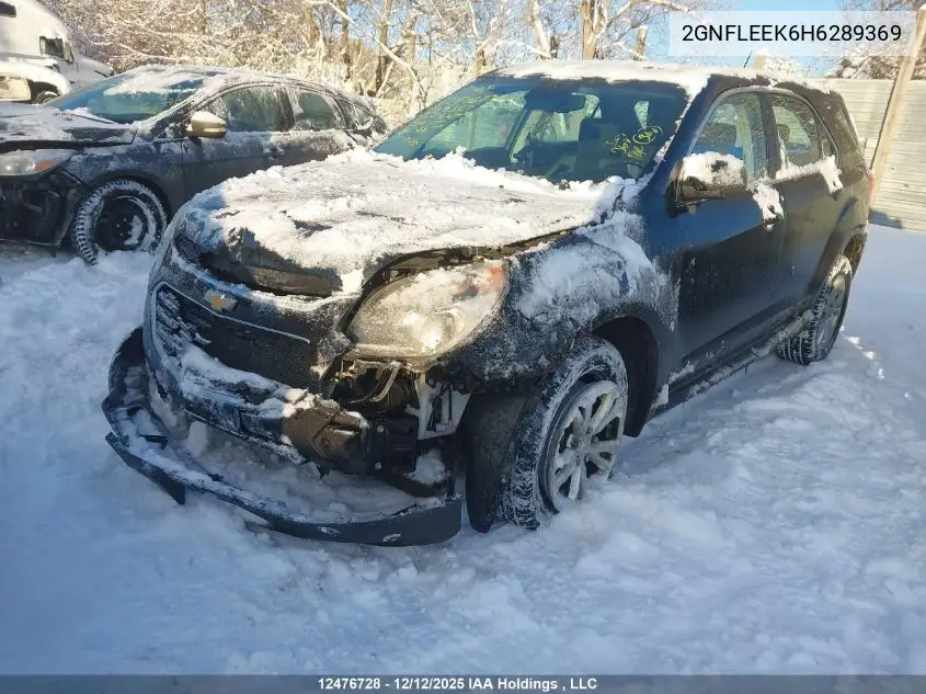 2GNFLEEK6H6289369 2017 Chevrolet Equinox Ls