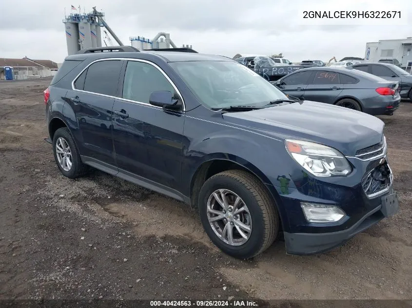 2GNALCEK9H6322671 2017 Chevrolet Equinox Lt