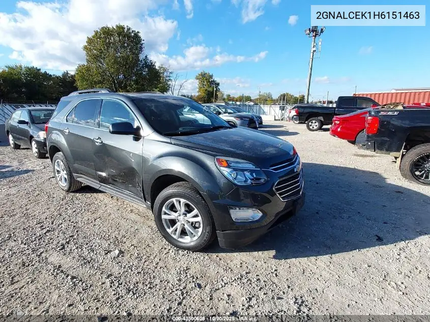 2GNALCEK1H6151463 2017 Chevrolet Equinox Lt