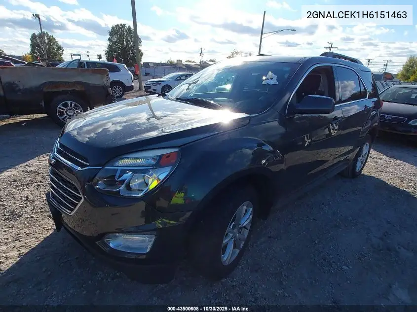 2GNALCEK1H6151463 2017 Chevrolet Equinox Lt