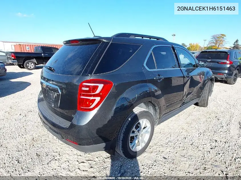 2GNALCEK1H6151463 2017 Chevrolet Equinox Lt