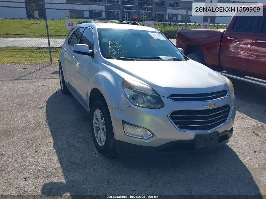2GNALCEKXH1559909 2017 Chevrolet Equinox Lt