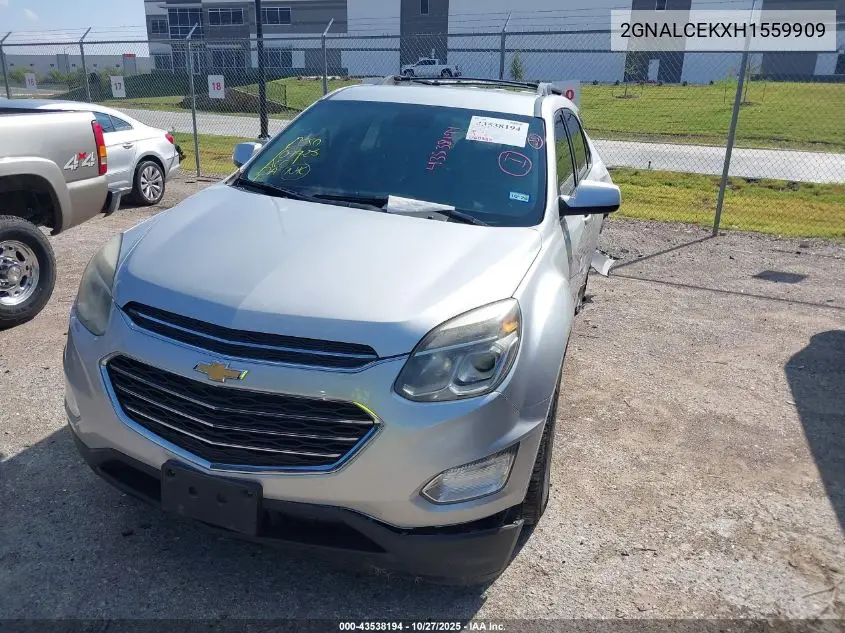 2GNALCEKXH1559909 2017 Chevrolet Equinox Lt
