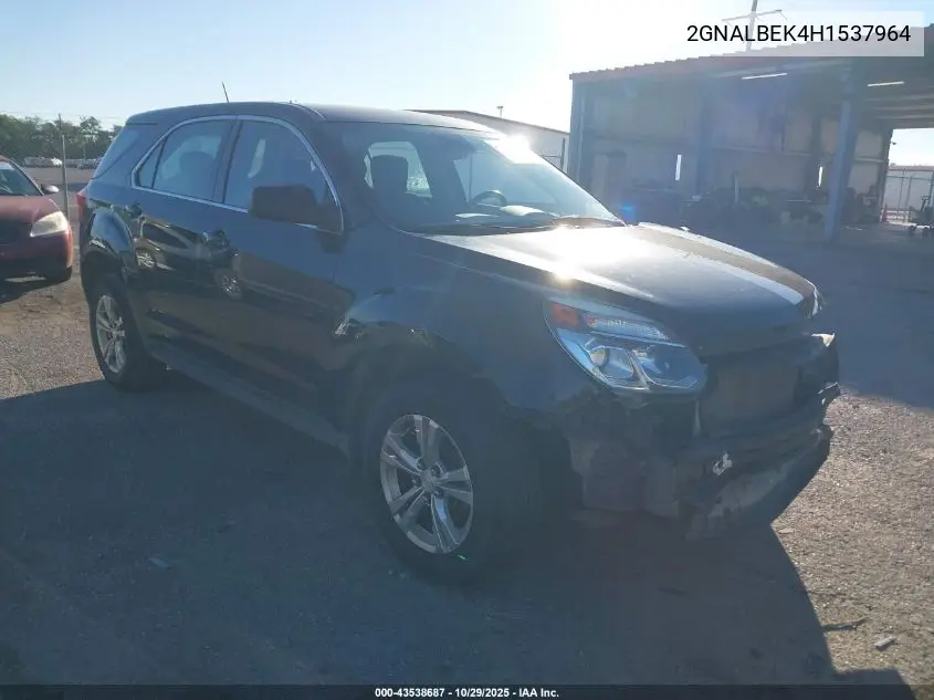 2GNALBEK4H1537964 2017 Chevrolet Equinox Ls