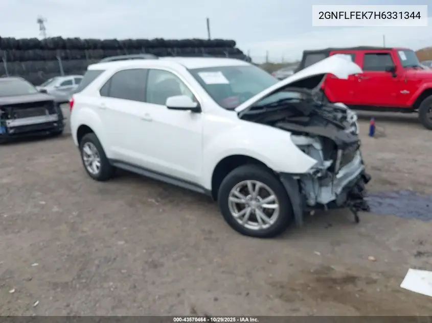 2GNFLFEK7H6331344 2017 Chevrolet Equinox Lt