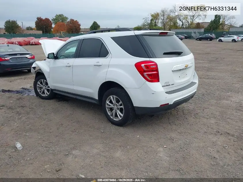 2GNFLFEK7H6331344 2017 Chevrolet Equinox Lt