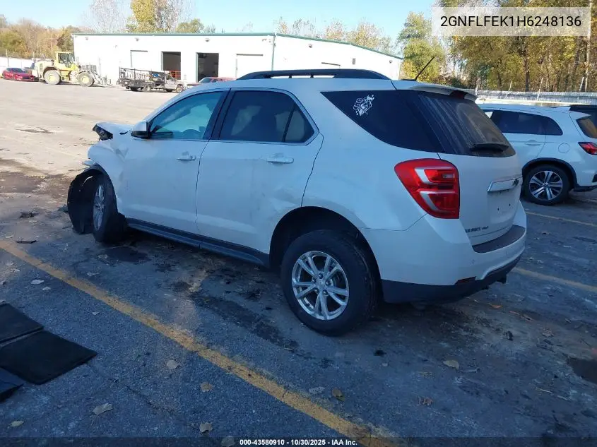 2GNFLFEK1H6248136 2017 Chevrolet Equinox Lt