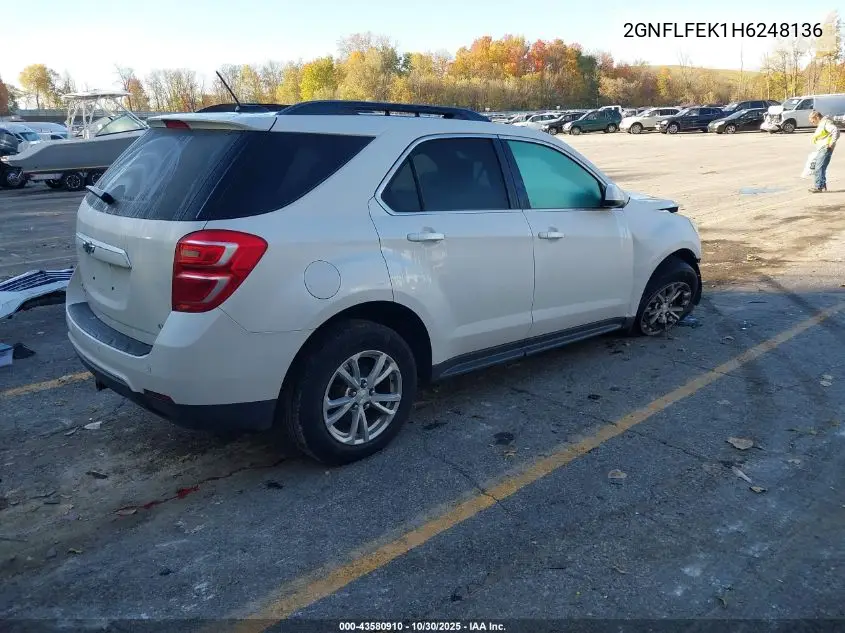 2GNFLFEK1H6248136 2017 Chevrolet Equinox Lt
