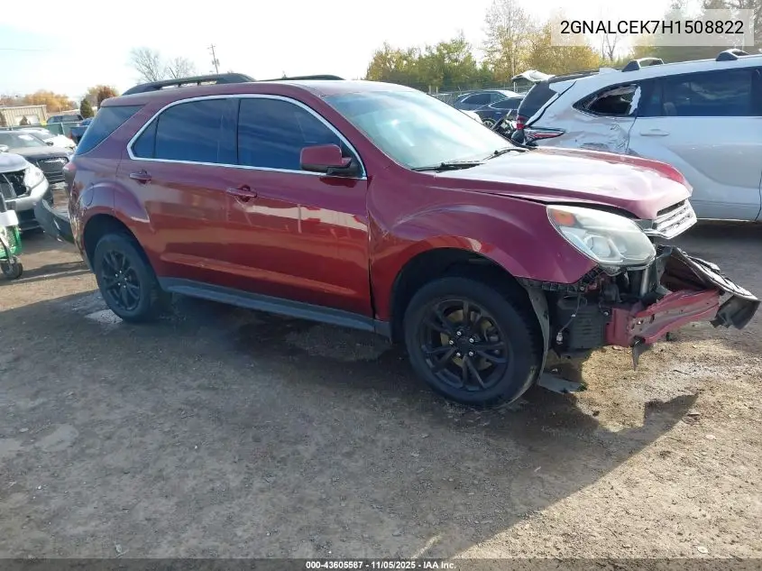 2GNALCEK7H1508822 2017 Chevrolet Equinox Lt