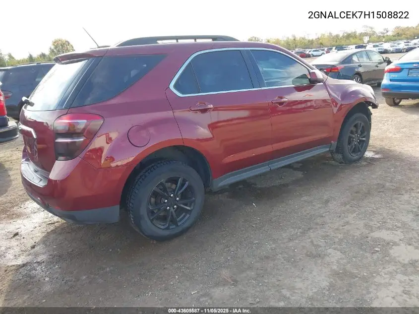2GNALCEK7H1508822 2017 Chevrolet Equinox Lt