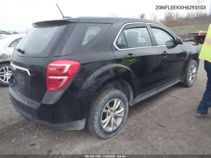 2GNFLEEKXH6293103 2017 Chevrolet Equinox Ls