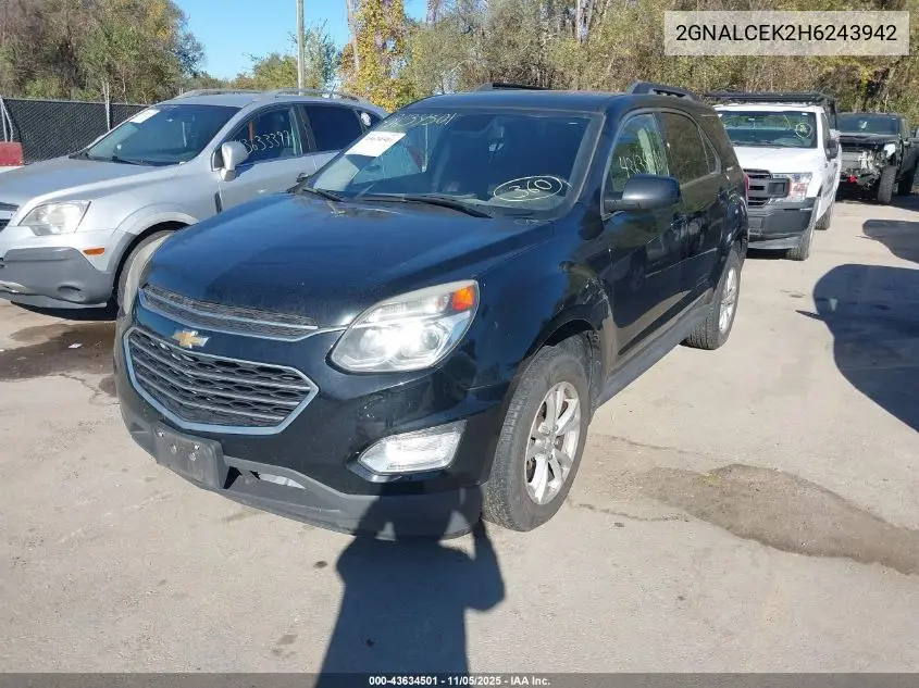 2GNALCEK2H6243942 2017 Chevrolet Equinox Lt