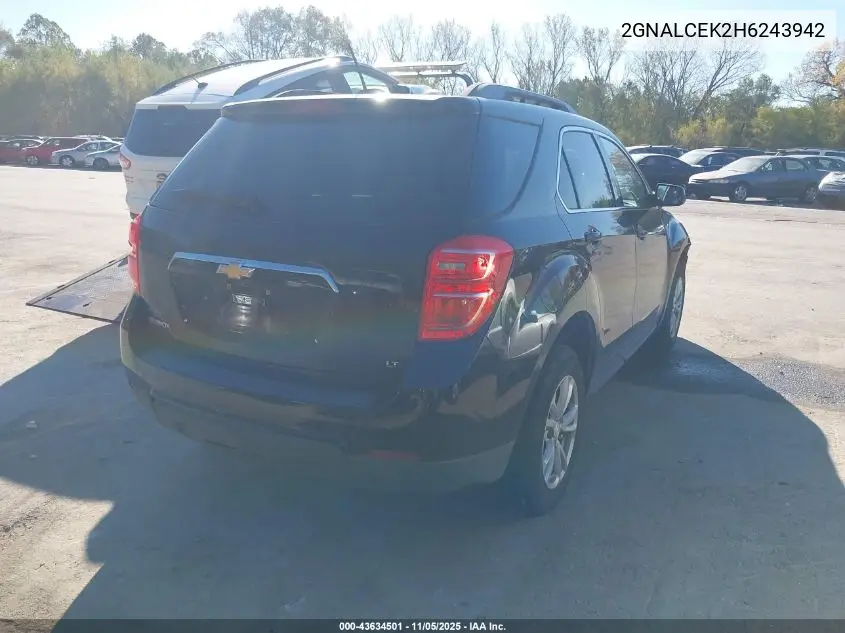 2GNALCEK2H6243942 2017 Chevrolet Equinox Lt