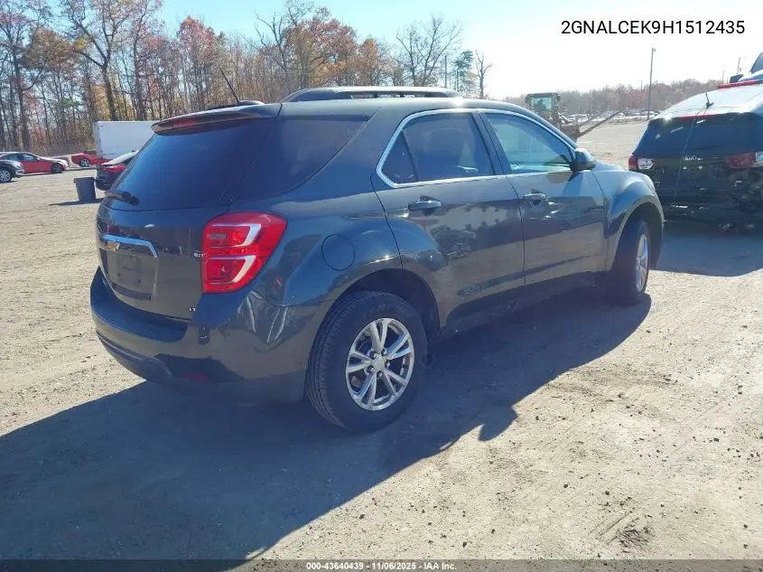 2GNALCEK9H1512435 2017 Chevrolet Equinox Lt