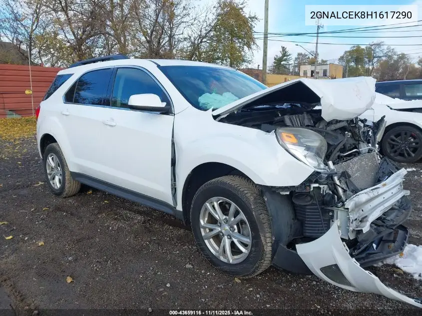 2GNALCEK8H1617290 2017 Chevrolet Equinox Lt