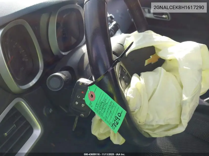 2GNALCEK8H1617290 2017 Chevrolet Equinox Lt