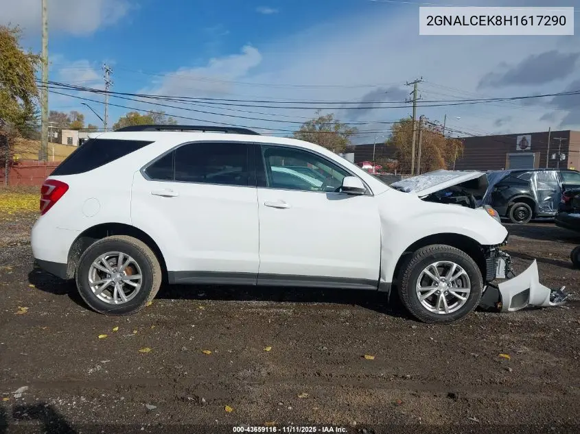 2GNALCEK8H1617290 2017 Chevrolet Equinox Lt