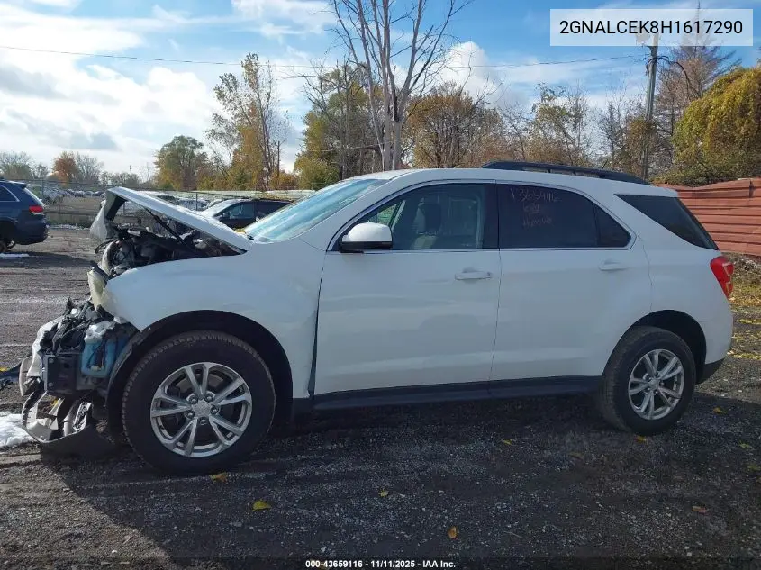 2GNALCEK8H1617290 2017 Chevrolet Equinox Lt