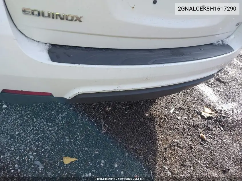 2GNALCEK8H1617290 2017 Chevrolet Equinox Lt