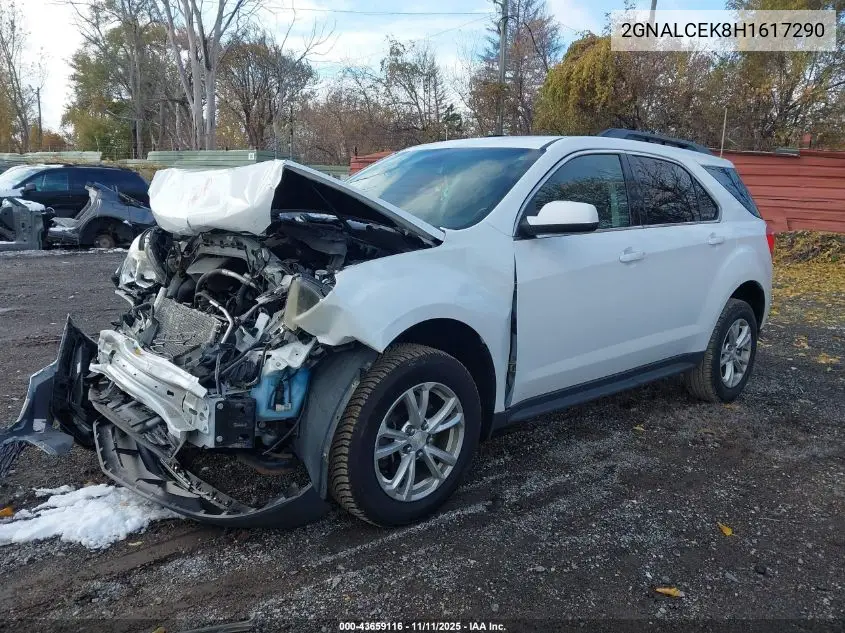 2GNALCEK8H1617290 2017 Chevrolet Equinox Lt