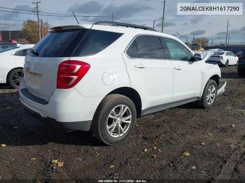 2GNALCEK8H1617290 2017 Chevrolet Equinox Lt