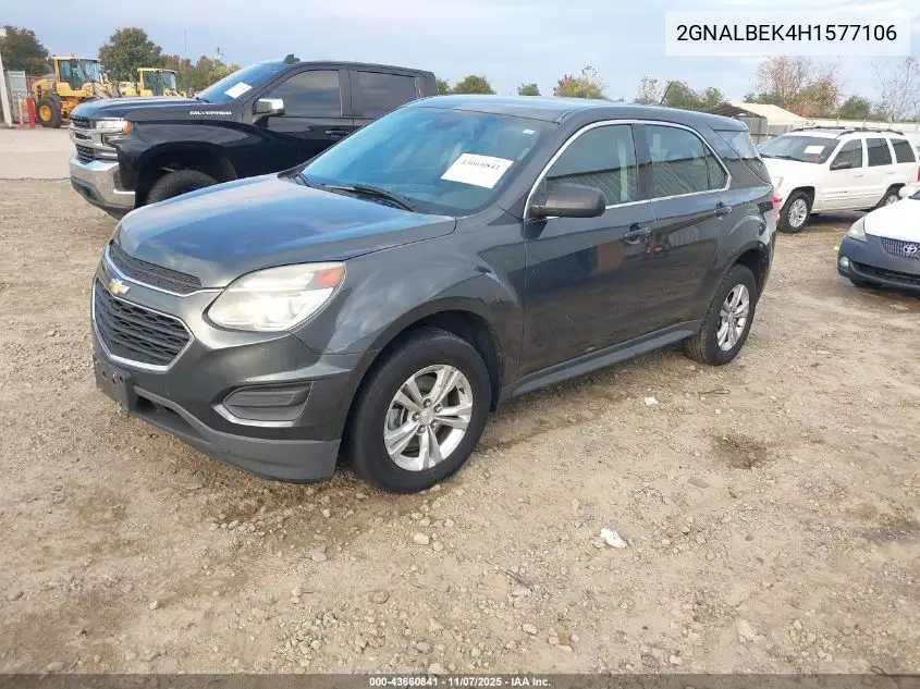 2GNALBEK4H1577106 2017 Chevrolet Equinox Ls
