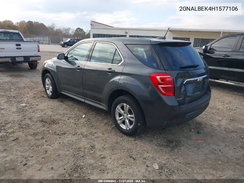 2GNALBEK4H1577106 2017 Chevrolet Equinox Ls