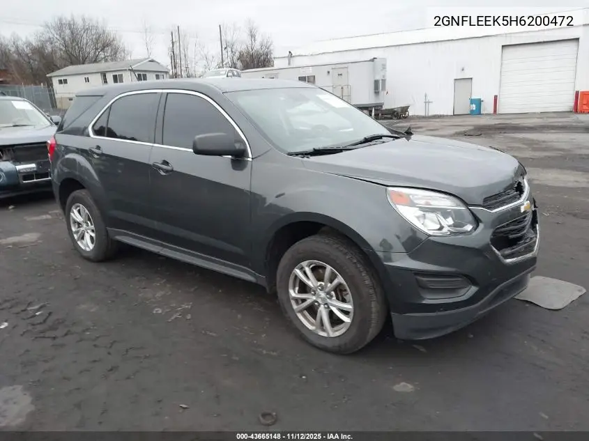 2GNFLEEK5H6200472 2017 Chevrolet Equinox Ls