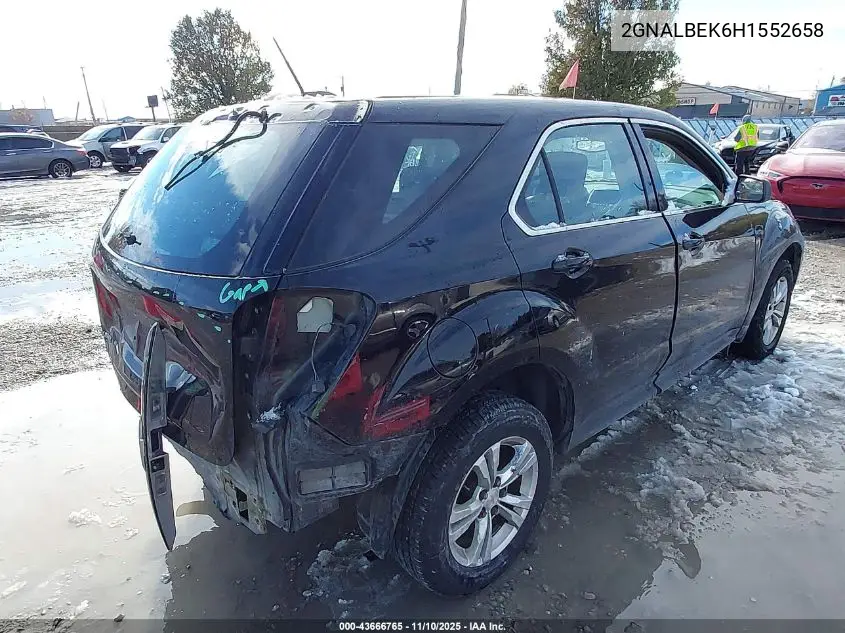 2GNALBEK6H1552658 2017 Chevrolet Equinox Ls