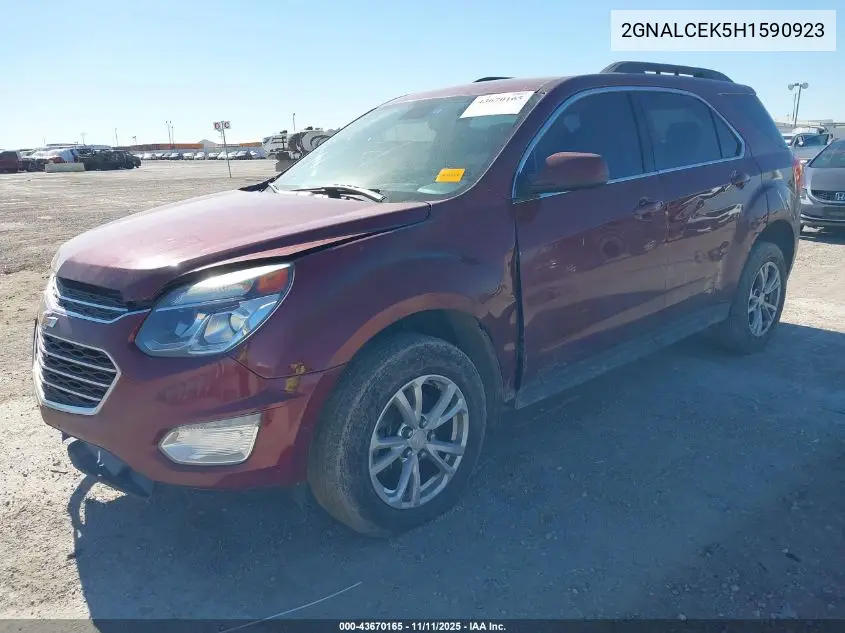 2GNALCEK5H1590923 2017 Chevrolet Equinox Lt